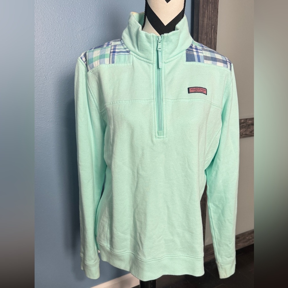 Vineyard Vines Mint Half-Zip Pullover - see description